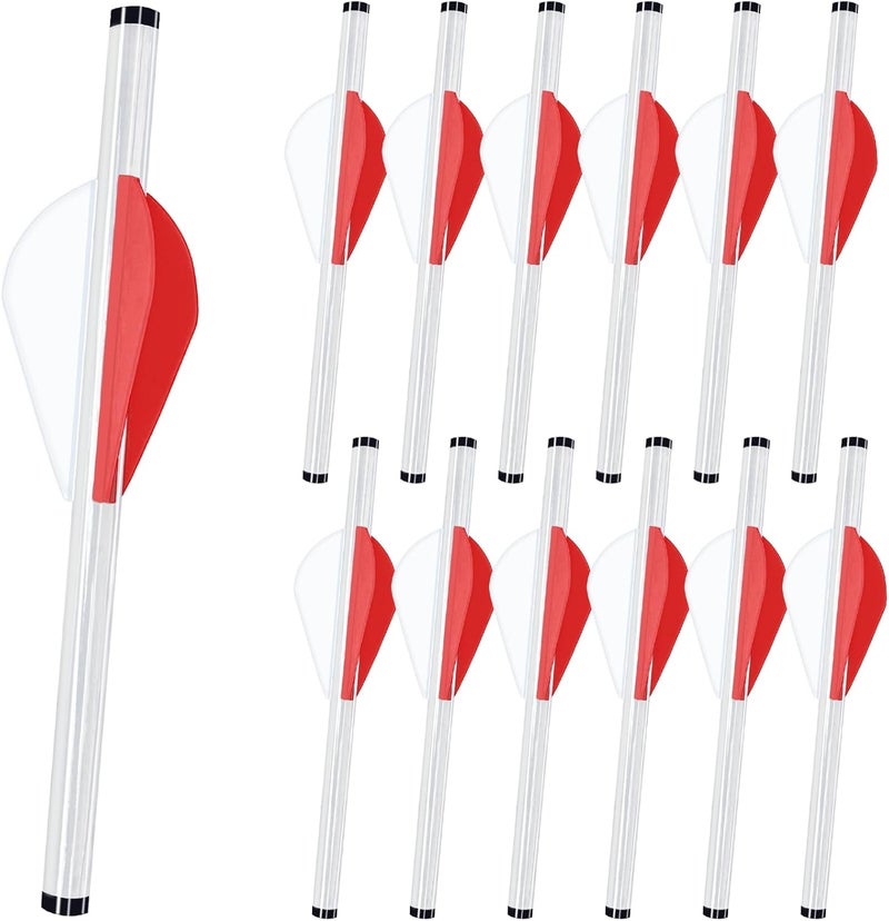 LEANPRO Store 12-Pack Shrink Fletch with 2 Inch Vanes, Stretch Arrow Wraps Universal Fit for Arrows and Bolts, DIY Archery Fletching Tool - Image 1